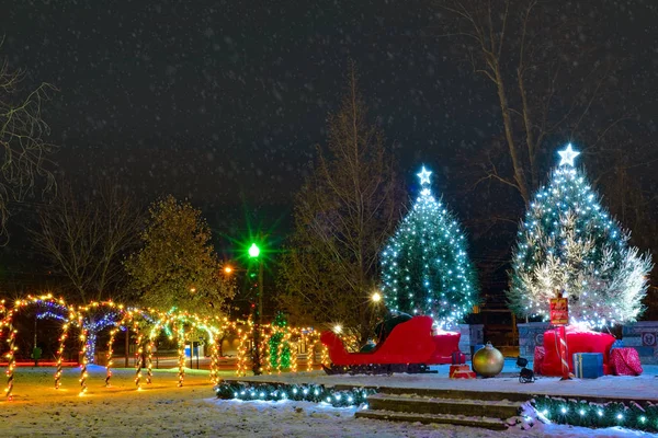 Exhibición de Navidad al aire libre — Foto de Stock