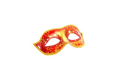 Karnaval maskesi beyaz arkaplanda izole