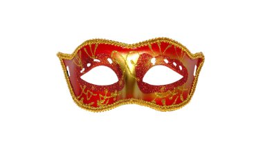 Karnaval maskesi beyaz arkaplanda izole