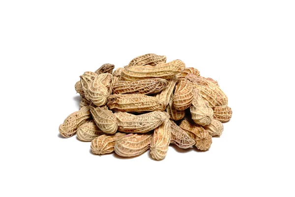 tatlı beyaz zemin üzerine fıstık 