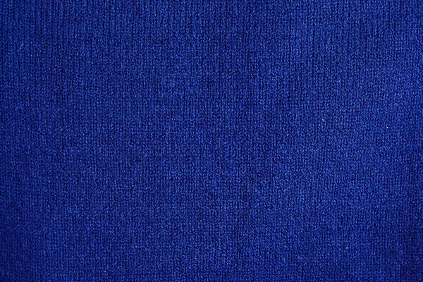 Textur Aus Warmer Blauer Strickwinterkleidung Hintergrund Gestrickte Gemütliche Kleidung Handgemacht — Stockfoto