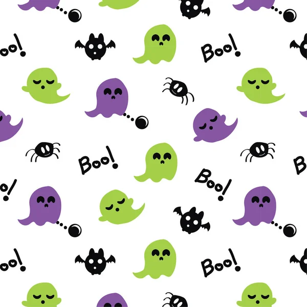 Funny Halloween Patterns Elements — Stock Vector