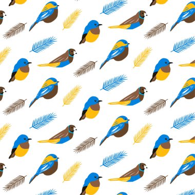 Tropikal egzotik yaprakları, cennet kuşu çiçeği ile çiçek desenli vektör. Vintage botanik illüstrasyon. 