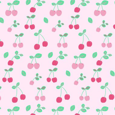 Yaz taze meyve arka plan yazdırma. Şirin arka plan. Parlak yaz meyve illüstrasyon. Kumaş ve dekor tasarım meyve karışımı.