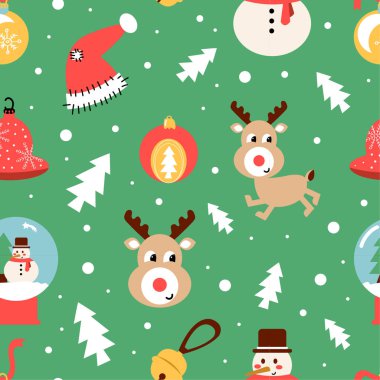 Sevimli Noel desen elemanları ile