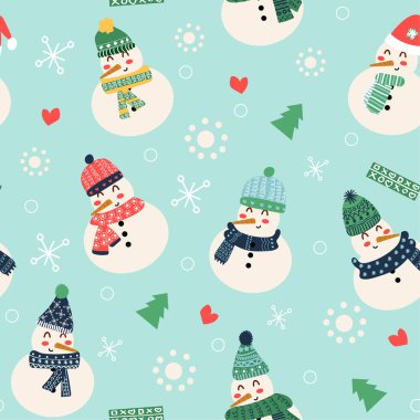 Sevimli Noel desen elemanları ile