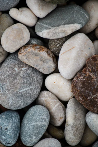 Die Textur der Steine, der Kiesstrand. — Stockfoto