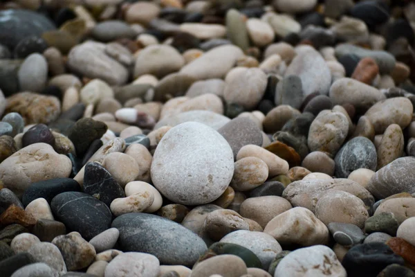 Die Textur der Steine, der Kiesstrand. — Stockfoto