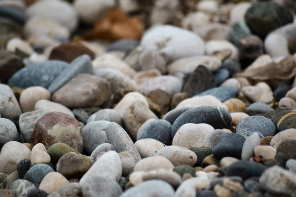 Die Textur der Steine, der Kiesstrand. — Stockfoto