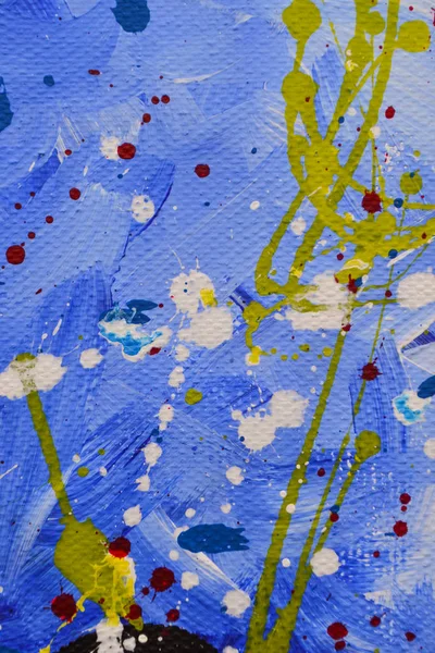 Multi-colored blots, drops, smears. Abstract textural background. Marble texture. Acrylic paints