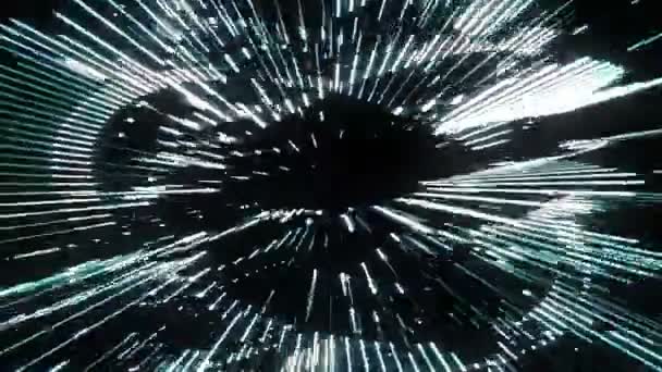 旋转的白光光束背景环路 — 图库视频影像