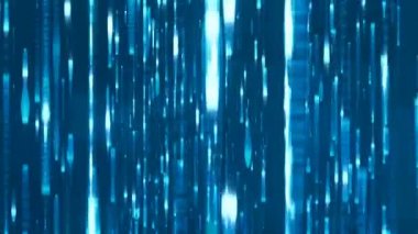 Mavi hareketli veri blokları arka plan döngü