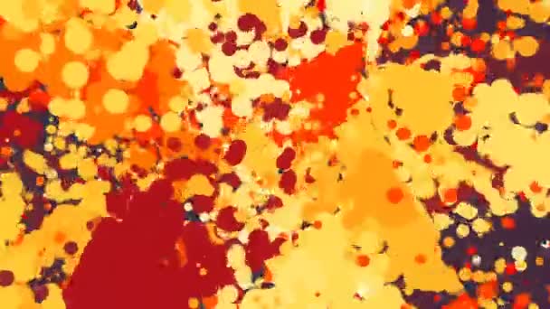 Boucle Fond Animée Colorée Par Taches Liquides — Video