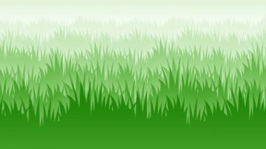 2D çim düz stil paralaks animasyonlu arka plan döngü