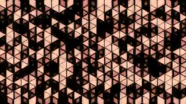 Dreieck Mosaik Animierten Hintergrund — Stockvideo