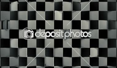 Siyah beyaza dönen dinamik ışıklar döngü ile 3d zemin fayans