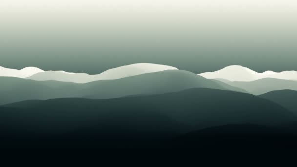 Stylized flat mountain pan loop