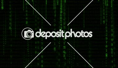 Yağmur yeşil numaraları animasyonlu arka plan S1'in