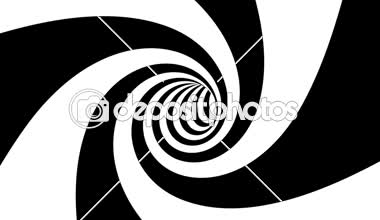 Optik siyah beyaz spiral tünel döngü