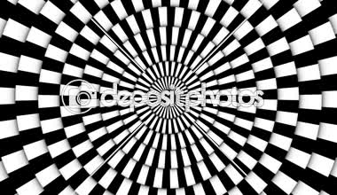 Optik damalı dönen arka plan döngü daireler