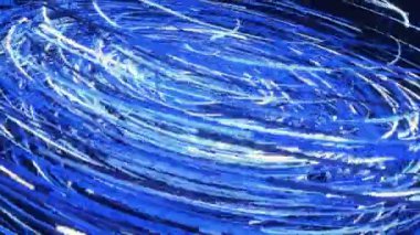 Dönen girdap beyaz ve mavi çizgiler tarafından oluşturuldu