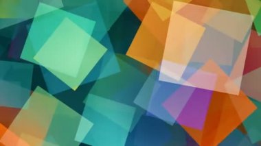 Renkli dönen kareler arka plan döngüsü