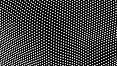 Siyah arka plan döngüsü üzerinde beyaz noktaların gelişen 3b yüzeyi