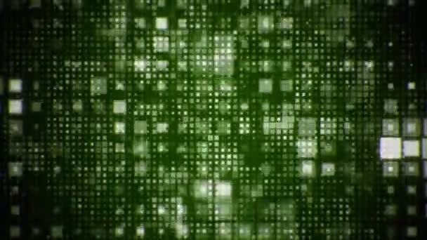 Flash géométrique Looping carrés verts Arrière-plan animé 