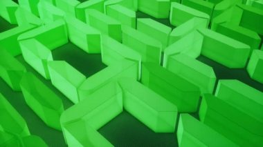 Yeşil 3d ikili haneli ekran döngü arkaplanını kapat