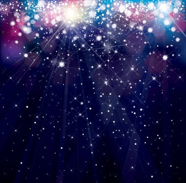 Çok renkli payetler ve bokeh Lila zemin üzerine