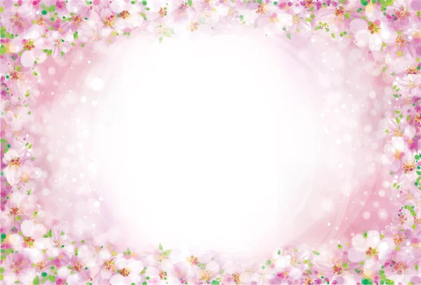 矢量粉红色，花卉背景. — 图库矢量图片