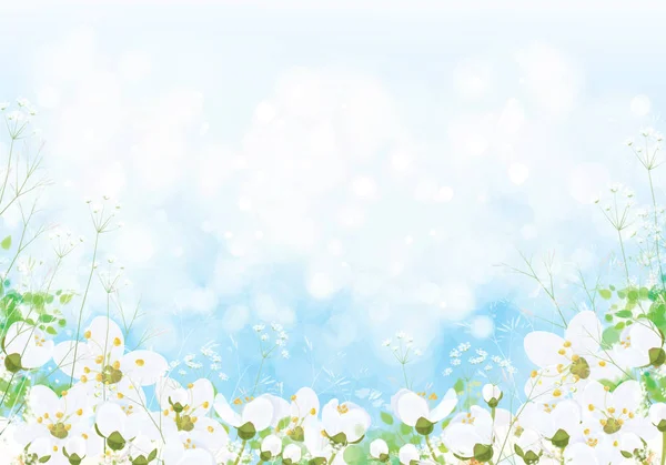 Fundo floral vetorial. Fundo da primavera . — Vetor de Stock