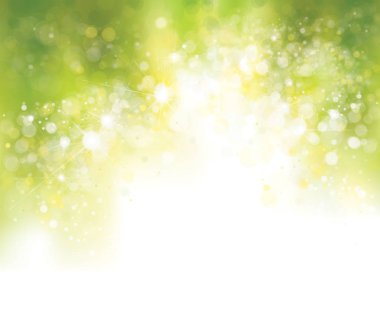 Vektör yeşili, yay lı arka plan.