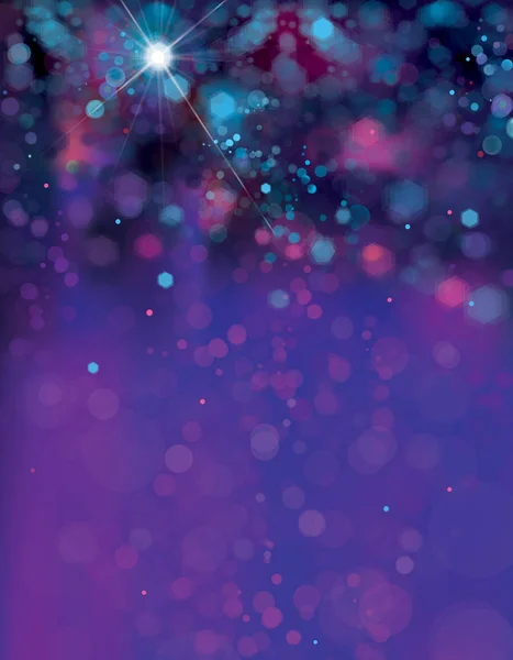 矢量抽象，蓝色闪闪发光的背景。圣诞节背景. — 图库矢量图片