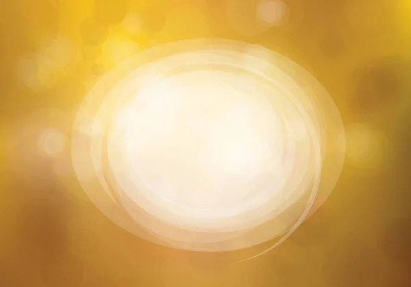 散景上的矢量圆框 金色背景 秋季背景 — 图库矢量图片