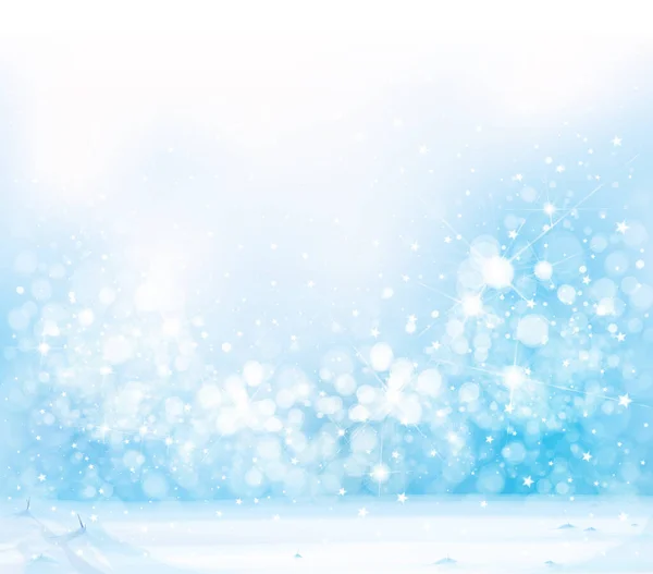 Vector Blue Snowy Background Christmas Design Winter Background — Stock Vector