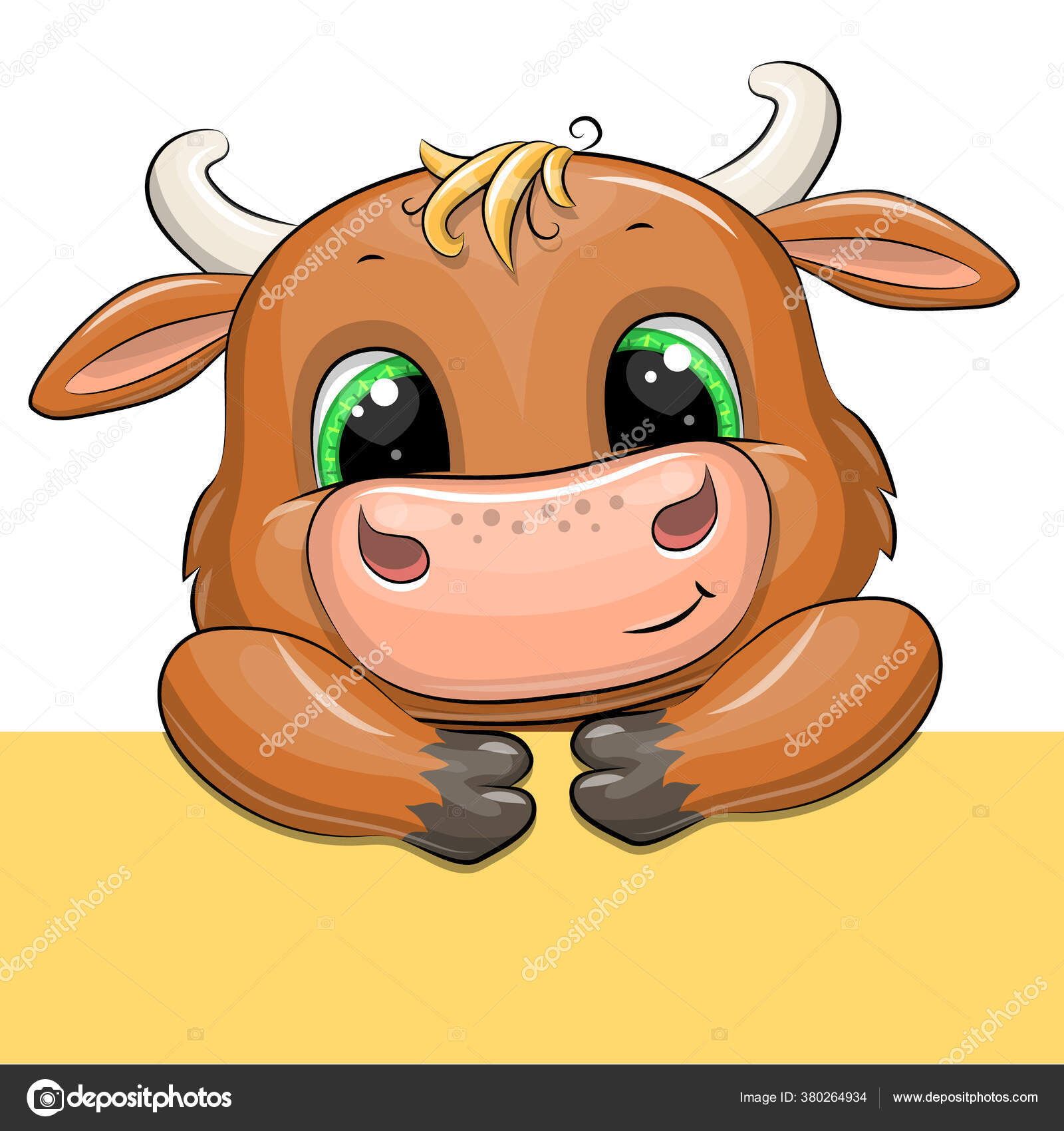 Cute Cartoon Bull Placard Vector Illustration Animal Big Green Eyes Stock Vector Image by ©Oncidium #380264934 Cute Cartoon Bull Placard Vector Illustration Animal Big Green Eyes Stock Vector Image by ©Oncidium #380264934
