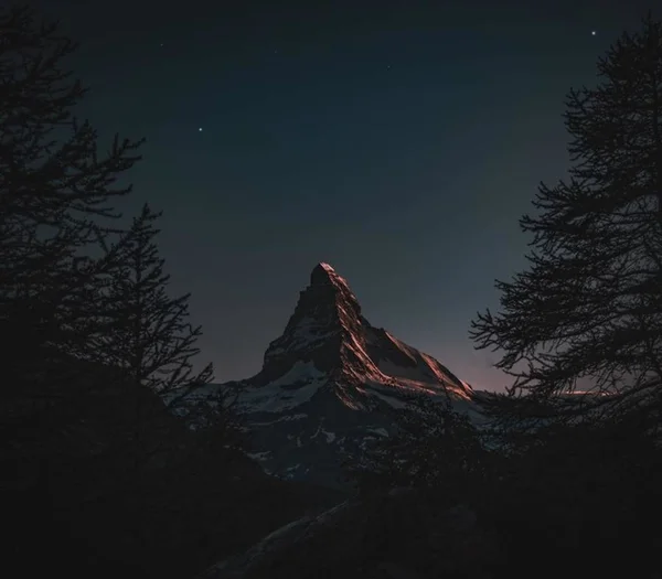 Matterhorn 4478 Height Mountain Makes You Afraid Nature Even One — Stock Photo, Image