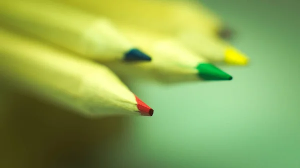 Crayons Dans Macro — Photo