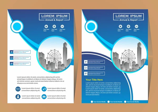 Ontwerp Cover Boek Brochure Layout Flyer Poster Achtergrond Jaarverslag — Stockvector