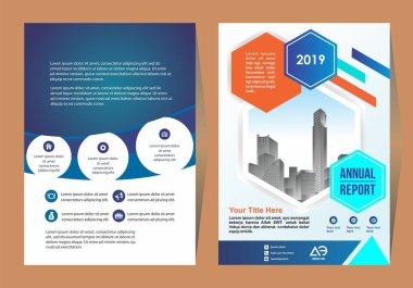 sunum ve pazarlama için soyut kapak ve düzen