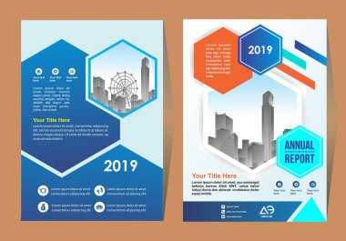 sunum ve pazarlama için soyut kapak ve düzen