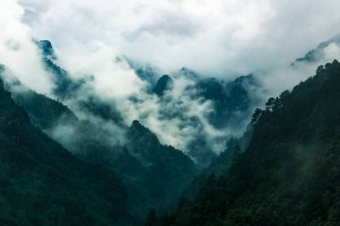 View of Mount Cangshan in Dali, Yunnan, China clipart