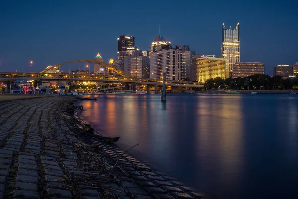 Pittsburgh Abd Gece Manzarası — Stok fotoğraf