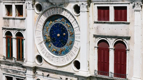 The zodiac clock of Saint Mark\'s Clock Tower in Saint Mark\'s Square in Venice, Italy
