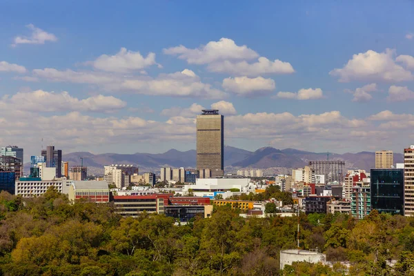 Skyline Mexico Vue Depuis Château Chapultepec — Photo