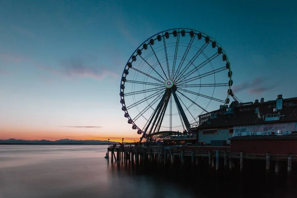 Seattle Großes Rad Wasser Von Seattle Usa — Stockfoto