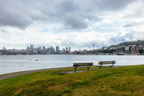Seattle Manzarası Göl Birliği Seattle Abd Karşısında Her Bakıldığında — Stok fotoğraf