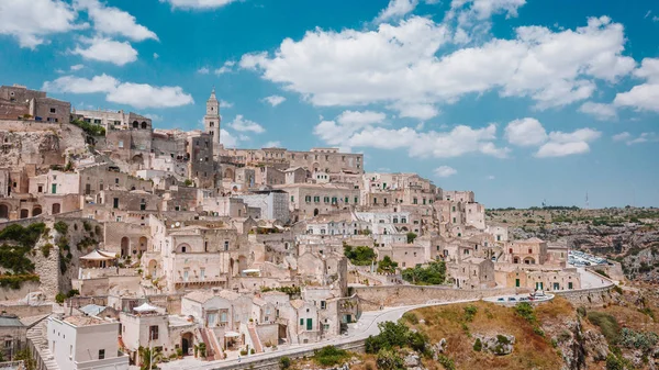 Панорамний Вид Sassi Matera Італія — стокове фото