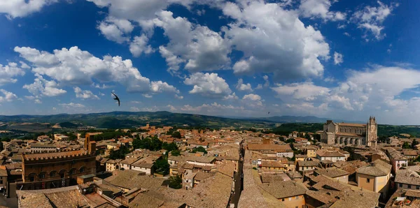 Panoramic View Town Orvieto Italy Orvieto Cathedral Distance — Stock Photo, Image